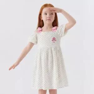 [아트박스]/프리미에팜 캐치! 티니핑 하츄핑 도트 플레어 리본 원피스IV