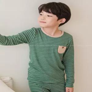 PPIPPILONG 아동내복 도톰한 모달 골지 유아 아동 주니어 실내복 상하 PL FW52-28
