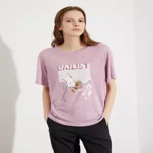 [데일리스트]린넨혼방 원포인트 티셔츠___MDBAS3M3291