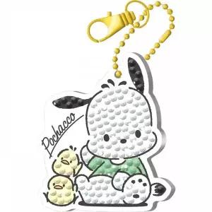 [셀러에이드]BS 산리오 안녕 포차코 보석십자수 키링 세트 열쇠고리 만들기