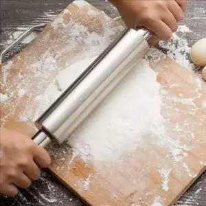 다용도 스텐 반죽 밀대 베이킹 스텐 밀대 국수 피자 주방