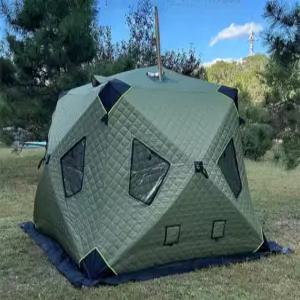 원터치 큐브 텐트 누빔 방한 겨울 낚시 빙어낚시 육각