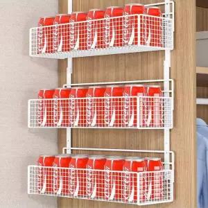 문걸이 무타공 수납 선반 표준 바구니 수납장 도어 스몰 1 접이식 후형 홑겹