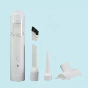 차량용 무선 핸디 청소기 강력 흡입 2in1 휴대용 에어건 겸용 C타입 미니 화이트