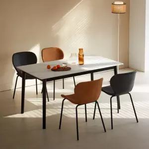 베스트리빙 스칸디 뮤즈 12T 포세린 세라믹 4인(1400) 식탁세트/의자 4개