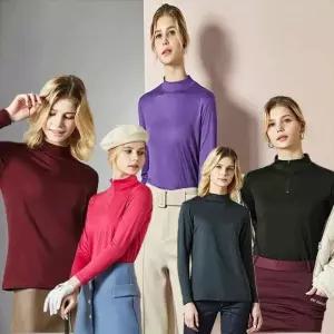 여자 목폴라 겨울 세트 티셔츠 모크넥 기모 5종 이너