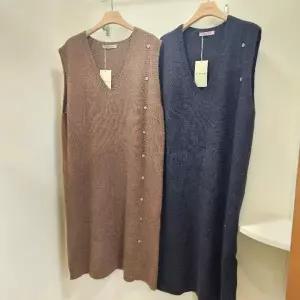 [스테파니] HC07 니트 옆단추 포인트 원피스 A25SO5401_P407156464