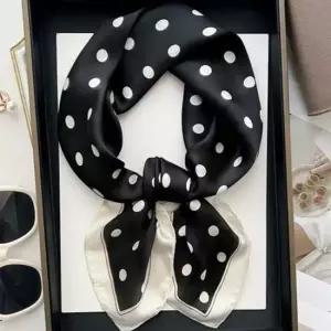 여성 사각 도트 쁘띠 스카프 땡땡이 머플러 봄스카프 도트스카프 땡땡이스카프 봄머플러 목가리개