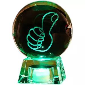 크리스탈 무드등 달 조명 소품 반짝이는 행성 장식품