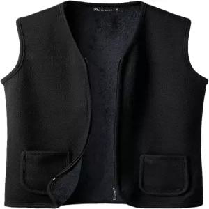 하브로스 남성 니트 플리스 베스트 브이넥 민소매 스웨터 카디건