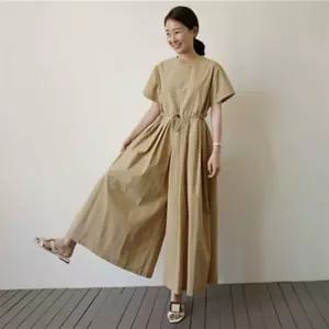 오버롤팬츠 루즈핏 오버롤 오프숄더 점프수트 반팔 웨스트