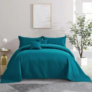 블라이스 오버사이즈 킹 침대 스프레드 128x120 엑스트라 와이드 모던 및 컨템포러리 룩 경량 침구 커버