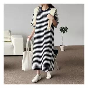 마미누리반팔 뎅깡단가라원피스 빅사이즈 임부복 롱원피스 홈웨어 데일리룩 177087