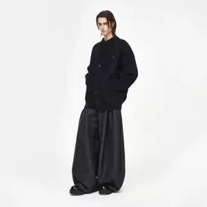 송지오 옴므 오리진 파리 볼륨 가디건 블랙 SH5KT502BK