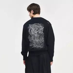 송지오 컬렉션 아크엔젤 엠브로이드 가디건 블랙 SI2KT702BK