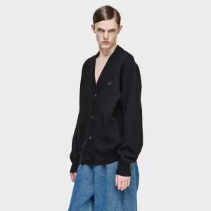 송지오 지제로 캐시미어 블렌드 가디건 블랙 SH5KT809BK
