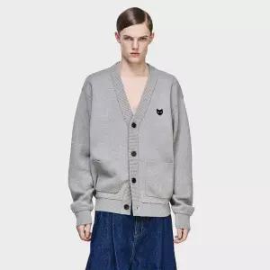 송지오 지제로 캐시미어 블렌드 가디건 라이트 그레이 SH5KT810LG