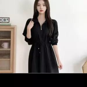 여성롱원피스 봄/가을 원피스 F66까지 프론트지퍼 카라롱원피스 정장 사무실 하객룩