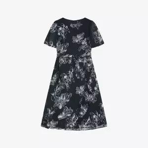 [하프클럽/신원아울렛]플라워 랩 벨티드 원피스 SKOAF2530 H