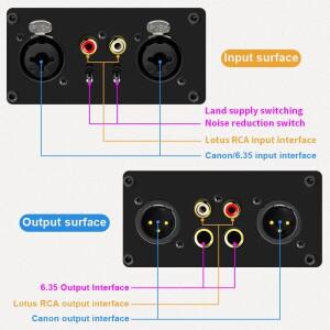2채널 XLR 오디오 아이솔레이터 노이즈 감소 필터는 전류 제거합니다. 6.5 믹서 듀얼