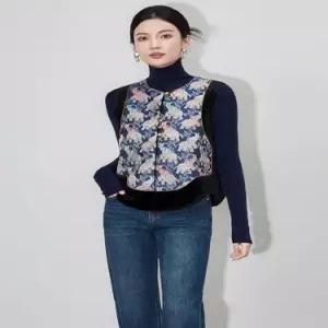 EAMT 여사친 하프 코트 조끼 벨벳 YJ1