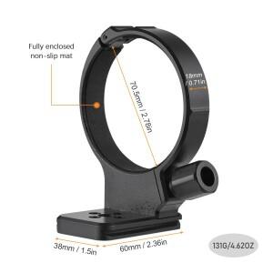 삼각대 마운트 링 60mm 퀵릴리즈 플레이트 1/4 인치 및 3/8 나사 구멍 SIGMA F2.8 II APO와 호환 가능