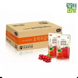음료베이스 광야식품 오미자감식초 파우치 130ml 1BOX(30개입)