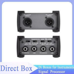 4채널 패시브 DI 박스 유닛 험 리무버기 1/4인치 악기 다이렉트 - XLR 전문 임피던스 변환 오디오 아이솔레