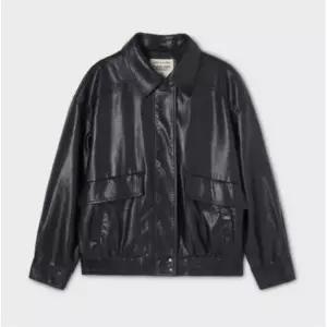 후아유 여성 신데틱 레더 자켓 (WHJKG2493F)