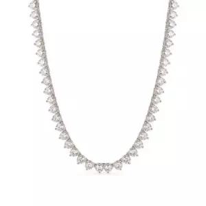 14k 랩 다이아몬드 1부 3프롱 테니스 목걸이_45cm