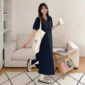 [공구우먼] [제작] 유로브 루즈핏 카라 원피스 81427 빅사이즈 여성의류