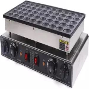 상업용 전기 논스틱 미니 와플 팬케이크 메이커 그릴 레스토랑용 50홀 더치 베이커 또는 가정용 머신