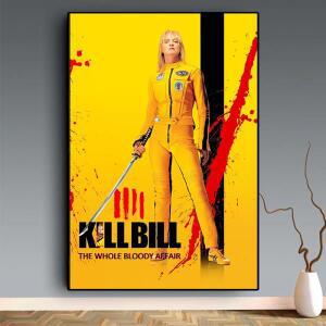 클래식 뜨거운 영화 킬 빌 포스터 필름 현대 벽 아트 인쇄 침실 연구 홈