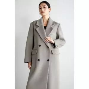 코트 여성 아우터 모직 양모 F. 정장 숏 길이 브라운옐로우 100 코튼 울 s