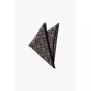 [LARDINI]라르디니 스퀘어 패턴 블랙 스카프 139540678