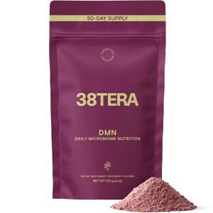 38TERA DMN(데일리 마이크로바이옴 뉴트리션), 6온스, 3가지 프리바이오틱스가 함유된 식물성 섬유 분말, 소화 및 장 에 도움, 저FODMAP 보충제, , 와일드 베리 맛, 30인분