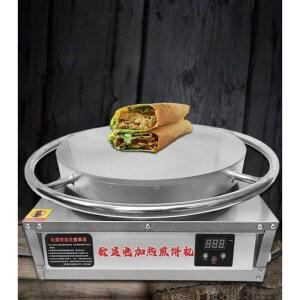 크레페기계 크레이프 크레페 만들기 또띠아 업소용 팬케이크 전기팬 회전