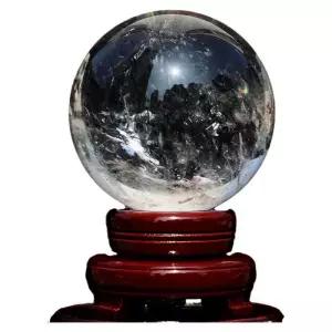 천연 수정구슬 돌 광석 투명 공 주얼리 원석 스톤 크리스탈 소품 물수정