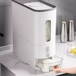 투명 원터치 밀폐 잡곡통 보관 정리함 통 쌀통 2종 쌀보관방법