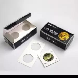 동전 수집 코인 케이스 보관 종이 홀더 50장 기념 주화 W-20