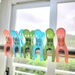 빨래집게 파스텔 플라스틱 세탁 건조대 양말 옷걸이 고정 집게 6개입