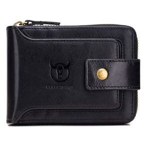 남성용 대용량 ID 윈도우 카드 케이스 코인 지퍼 블랙 231 포켓 QB