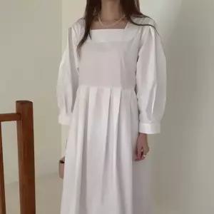 빈티지 원피스 롱 여자원피스 스퀘어넥 쉬폰 셔링 원템1