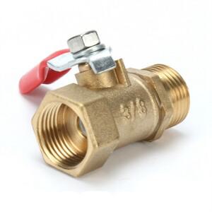 호환 10Pcs 황동 소형 볼 밸브 커넥터 조인트 구리 파이프 피팅 커플러 어댑터 1/4 인치