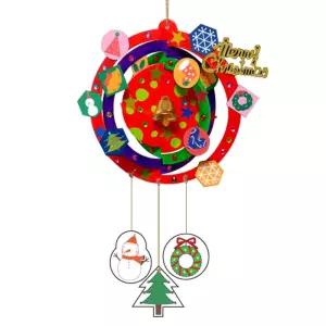 크리스마스 빙글이종 모빌 만들기/어린이/유아/종이공예/신생아/방꾸미기/아기/썬캐처/겨울/움직이는/장난
