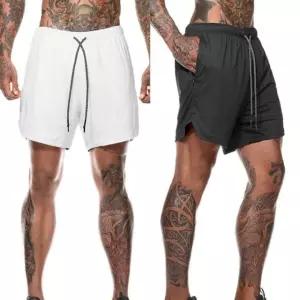 헬스웨어 트레이닝팬츠 투인원 짐웨어 운동복 반바지 GdD2+6vPa