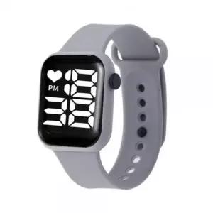 bns 전자 디지털 다조 사각 스크린 실리콘 손목 시계 손목시계 LED손목시계 밴드손목시계