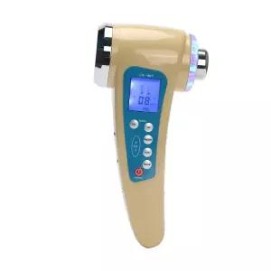 호환  1Mhz 3Mhz 초음파 4 모드 7 색 LED 광자 이온 리프팅 퍼밍 회춘 얼굴 슬리밍 바디 마사지 해머