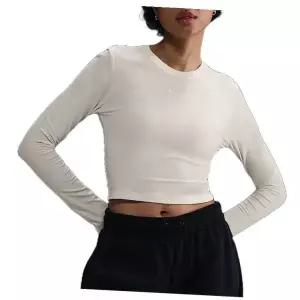 [나이키]여성용 티셔츠 /y2- HF5323-133 / 우먼스 스포츠웨어 칠 니트 슬림 긴팔 크롭 탑 661734