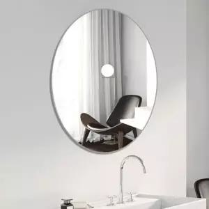 (타입 타원 20x30cm)붙이는 안전 아크릴 거울 벽거울 인테리어 욕실 거실 신발장 배경 반사 붙이는 거울 안